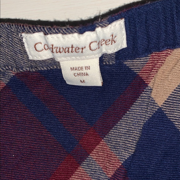 Coldwater Creek Plaid A-Line Midi Skirt - Picture 2 of 3